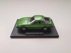 Green Mazda Savanna RX-7 1/72 Bourbon on Plinth - Picture 1 of 1