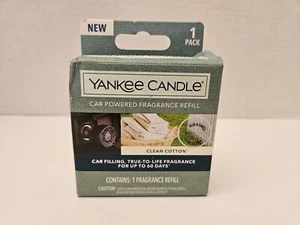 Yankee Candle Car Powered Fragrance Refill Clean Cotton - Picture 1 of 2