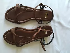 STUART WEITZMAN "Whylie" STRAPPY SANDALS BROWN - SIZE 6 NWB - Picture 1 of 5