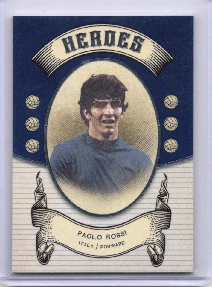 Fútbol vintage Futera 2024 #FH51 Paolo Rossi azul #/9 Foto 1 de 2