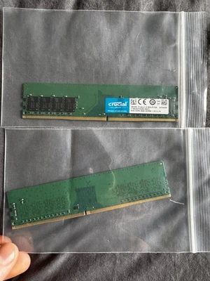 Crucial 8GB DDR4-2666 UDIMM 1.2V CL19 RAM (2 Pk) CT8G4DFS8266.M8FD OEM - Image 1 of 4