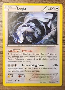 Lugia 78/124 Rare NM-LP 2016 Pokemon XY Fates Collide Non Holo - Picture 1 of 3