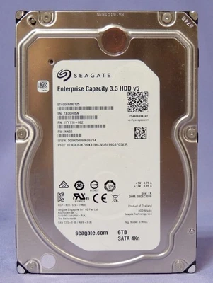 Seagate Enterprise Capacity 6TB SATA HDD /  ST6000NM0125 / 1Y110-002 - Image 1 of 2
