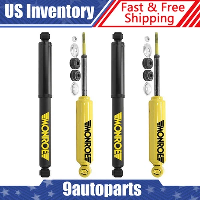 Monroe Front Rear Shock Absorber 4PCS For 1997-2003 Dodge Ram 3500 Van 5.9L _AP - Image 1 of 4