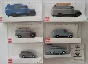 Busch Verschiedene Fahrzeuge der Deutschen Post / DDR Framo Garant usw Lesen! - Bild 1 von 15