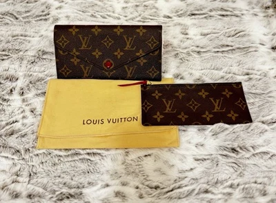 Louis Vuitton Josephine Envelope Wallet Monogram Canvas Brown /fuchsia - Image 1 of 4