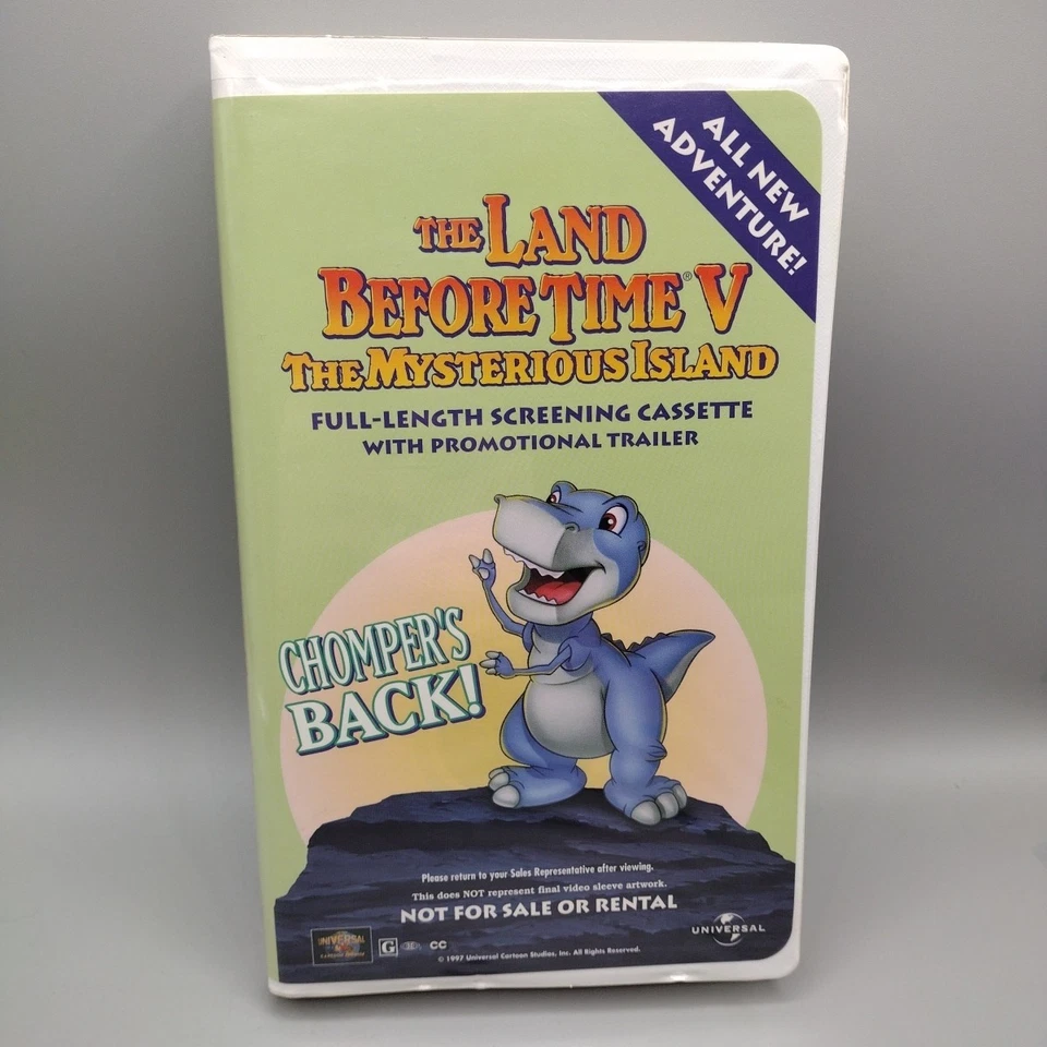 Land Before Time V: Mysterious Island VHS 1997 (Clamshell) NOT FOR SALE SCREENER - Image 1 of 4