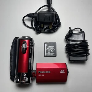 Panasonic SDR-S26 Handheld HD Camcorder Digital Video Camera + Charger, Battery - Picture 1 of 19