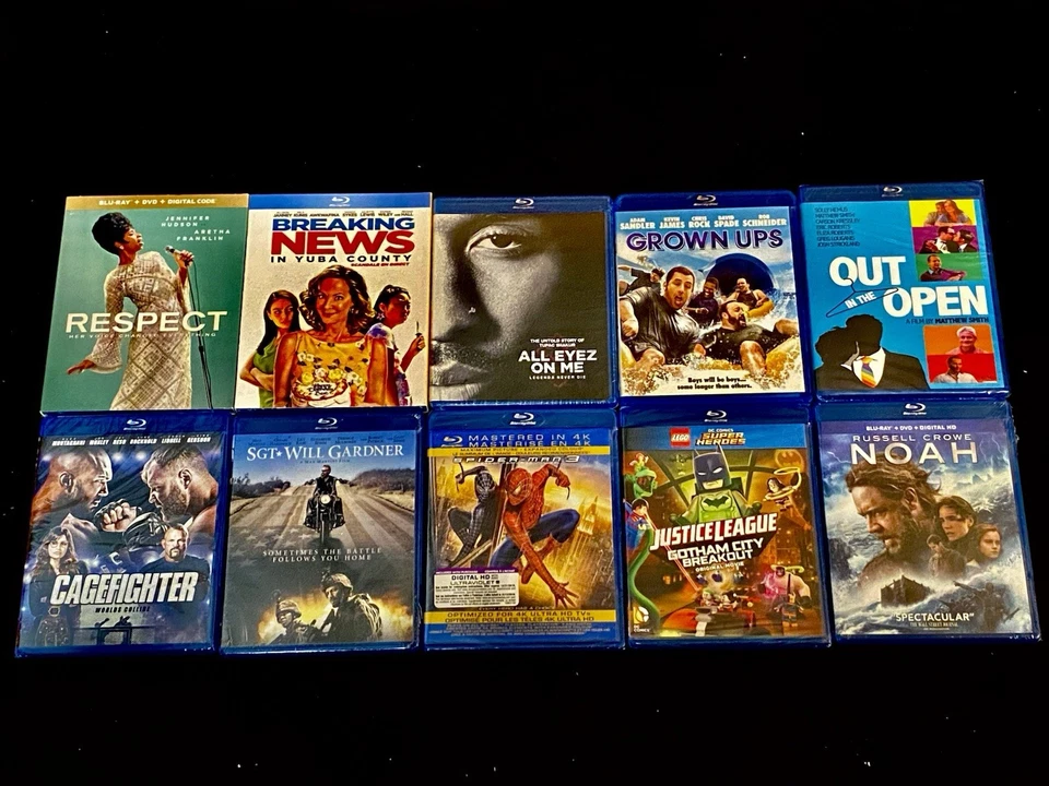 10 Blu-ray Lot! Biopics / Action / Marvel Superheroes NEW / SEALED *RARE OOP* - Image 1 of 4