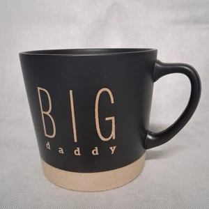 Taza de café Demdaco Big Daddy tamaño enorme contiene 56 oz cerámica negra mate - Imagen 1 de 6