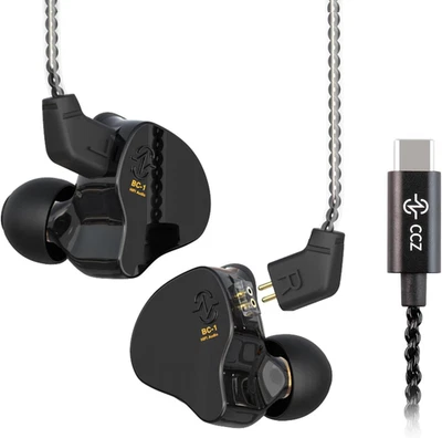 CCZ Melody USB C In-Ear-Monitor 1BA 1DD Auricolari Hifi, Auricolari In-Ear Legge - Immagine 1 di 4