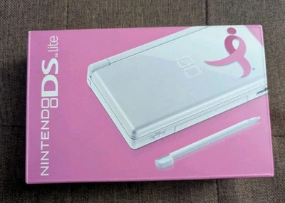 Nintendo DS Lite Polar Blanco/Cinta-Susan G Komen Cáncer de Mama Caja Nílida ¡Raro!! Foto 1 de 4