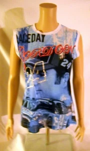 NASCAR JEFF GORDON Shirt Tank Top Ladies Car Racing New Old Stock Y2K NOS - Picture 1 of 5