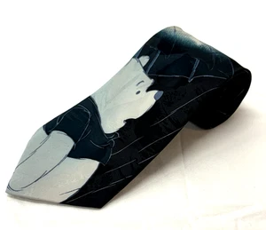 Disney Winnie-The-Pooh Men's Necktie By Exquisite Apparel Black w/ Rain - Picture 1 of 13