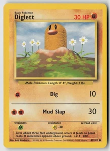 Diglett 047/102 - Base Set Normal - PTCG - LP - Picture 1 of 2