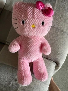 Build a Bear Hello Kitty- Pink Waffle Sanrio Plush 18 inch- Excellent Condition - Picture 1 of 9