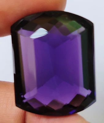AAA+ 92.65 Ct. Large Purple Amethyst Fancy Cut Loose Gemstone Gift for Women/Her - Image 1 of 4