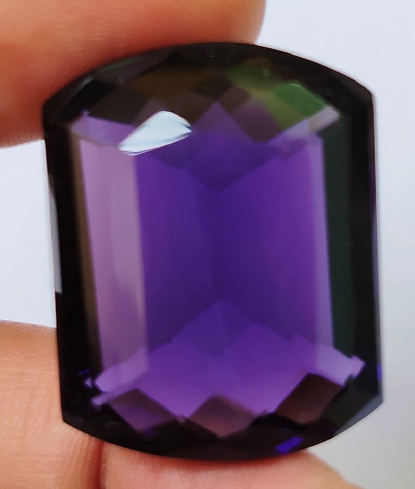 AAA+ 92.65 Ct. Large Purple Amethyst Fancy Cut Loose Gemstone Gift for Women/Her - Image 1 of 4