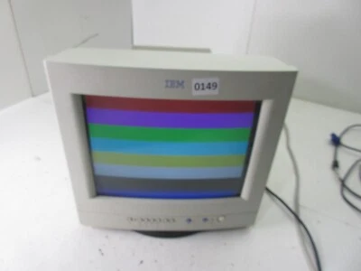 老式 IBM 2235-00N CRT 显示器 - 无支架 - 按钮无法正常工作 — 第 1/4 张图片