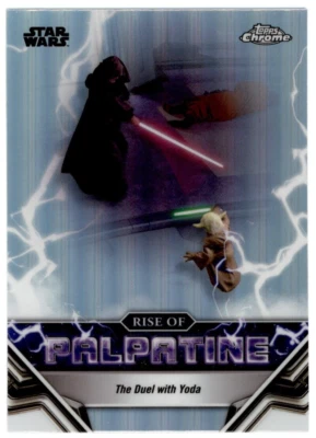 2024 Topps Chrome Star Wars Rise of Palpatine #RP-11 The Duel with Yoda - Image 1 of 3