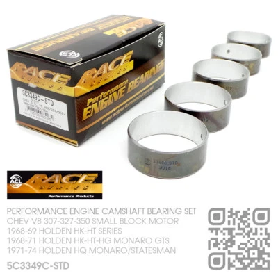 ACL RACE CAM BEARINGS STD SIZE SBC V8 307-327-350 [HOLDEN HK-HT-HG MONARO/GTS] - image 1 of 4