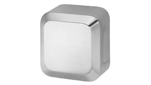 Modern Hand Dryer With Hepa Filter 1350 Watt Cube Silver Stainless 304 IPX4 - Picture 1 of 5