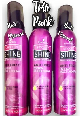 Smooth'n Shine Espuma Anti-Frizz Mousse con Argan Oil & Honey - 48 HR HOLD 8oz - Image 1 of 4