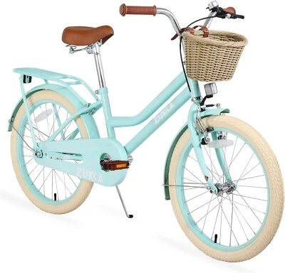 Bicicleta de crucero híbrida de una sola velocidad de 20 pulgadas para niñas verde Foto 1 de 4