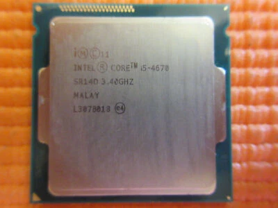 Procesador CPU Intel SR14D Core i5-4670 3,4 GHz 6M Socket 1150 LGA1150 Foto 1 de 2