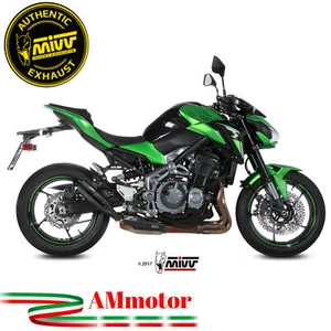 Mivv Kawasaki Z 900 A2 2018 Pot D' Echappement Moto Silencieux Double Gun Noir - Photo 1/4