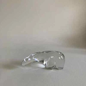 20th Century, Baccarat Stylized Polar Bear Crystal Figurine – Retired Baccarat A - Picture 1 of 9
