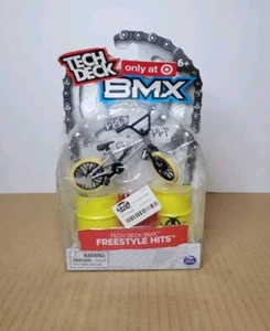 Tech Deck BMX Freestyle Hits CULT Silver/Black Finger Bike w/ Barrels (READ!) - Picture 1 of 11