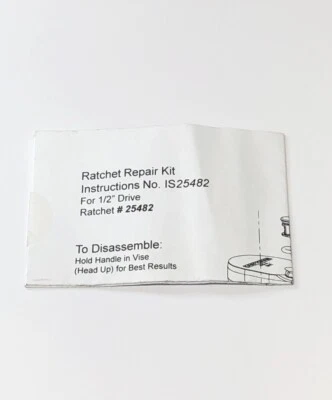 NEW Craftsman Ratchet Repair Kit #25482 for 1/2" Drive Ratchet 25482 - Image 1 of 2