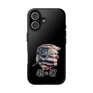 Trump iPhone 16 Case 15 14 13 MAGA 45 47 iPhone Samsung Galaxy Tough Phone Cases - Picture 1 of 108
