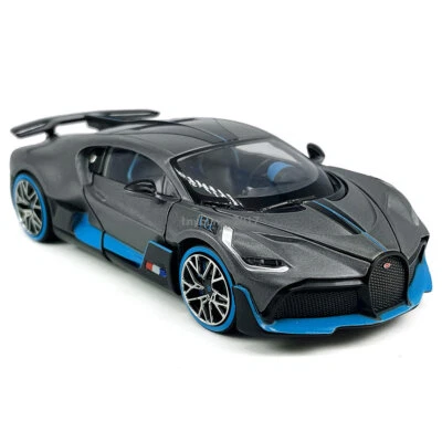 1:32 Bugatti Divo Model Car Diecast Toy Cars Boys Toys Kids Gifts Door Open Grey - Image 1 of 4