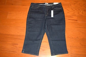 Nicole Miller of New York -'SOHO' HIGH RISE Crop STRETCH Blue Jeans - Women 20 - Picture 1 of 6