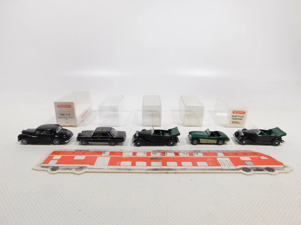 5X Wiking H0 1:87 Modello: 826 Audi+836 MB 300+Taxi Ecc, Mint+2X Box #CN263-0,5 - Immagine 1 di 4