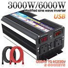 Lorry 3000W 6000W Power Inverter 24V to 230V Converter With USB Remote Control