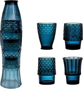 Koi Fisch Design Trinkgläser, stapelbare Trinkgläser, farbiges Getränk G - Bild 1 von 6