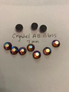 36 7 ss Kristall AB Glas Flatbacked Strasssteine - Bild 1 von 4