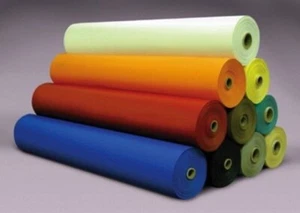 PVC Laminated Polyester FABRIC 28 OZ YELLOW FIRE RETARDANT 81"X50YDS 15337-3 - Picture 1 of 1