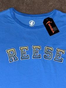 WNBA Basketball Angel Reese Size Medium Chicago Sky #5 Blue T-Shirt Women’s - Picture 1 of 13