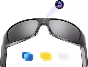 OhO Camera Glasses,4K Pro 24M Resolution H.265 Smart Glasses with Built-in 12... - Picture 1 of 14
