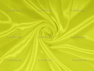 Heavy Satin Fabric 44" Wide Bridal Pillow Decor Material Sewing Craft Plain Robe - Image 1 of 2