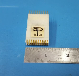 IC TEST CLIP, 20 PIN, 2X10, Prototype AP, 923739-20-I, DIP, 0.3" (7.62mm) LTC-20 - Picture 1 of 4
