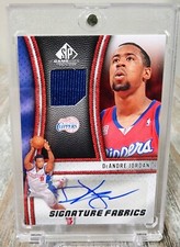 2009-10 SP Game Used Signature Fabrics #SFJO DeAndre Jordan Autograph Jersey 