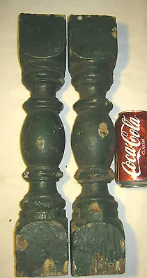 2 Antique Architectural Country Wood Home Garden Art Baluster Post Candle Stick • 149.95$