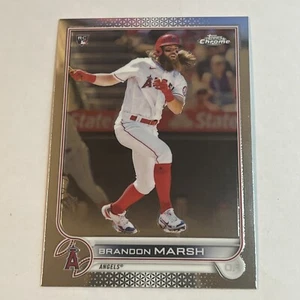 2022 Topps Chrome Base #133 Brandon Marsh RC Los Angeles Angels rookie - Picture 1 of 2
