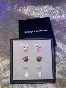 NIB Disney X Baublebar Christmas Earring Set Latte Hot Cocoa Milk Cookies Mickey - Picture 1 of 4
