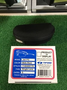 Tifosi Unisex Adult  Jet FC Sunglasses, Matte Black Frame, Red Lens - Picture 1 of 9